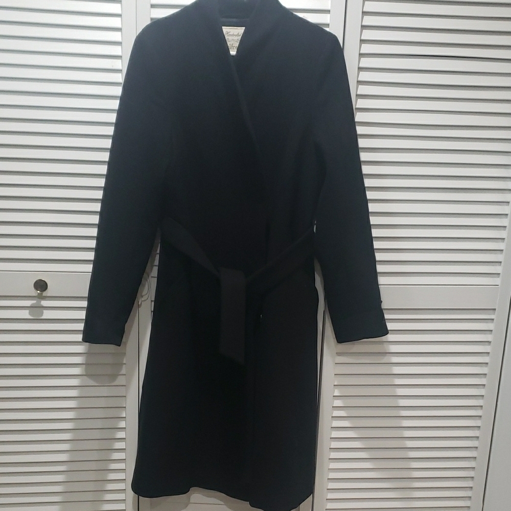 Elegant Black Belted Coat